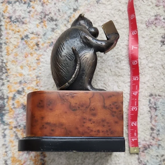 Bronze Monkey Bookends - Picture 9 of 9